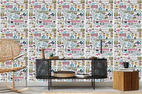 Behang Hipster-Compilatie - Afbeelding 5