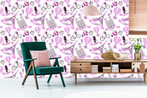 Behang Romantisch Parijs - Afbeelding 6