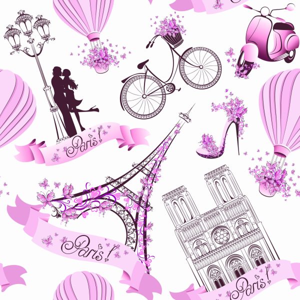 Behang Romantisch Parijs - Afbeelding 2