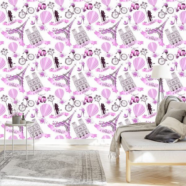 Behang Romantisch Parijs - Afbeelding 3