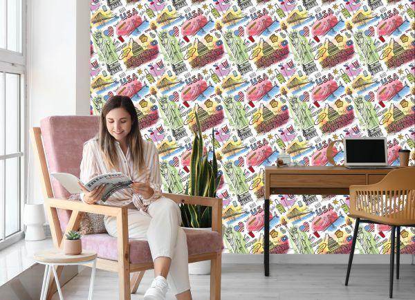 Behang Attracties In De Vs - Afbeelding 7