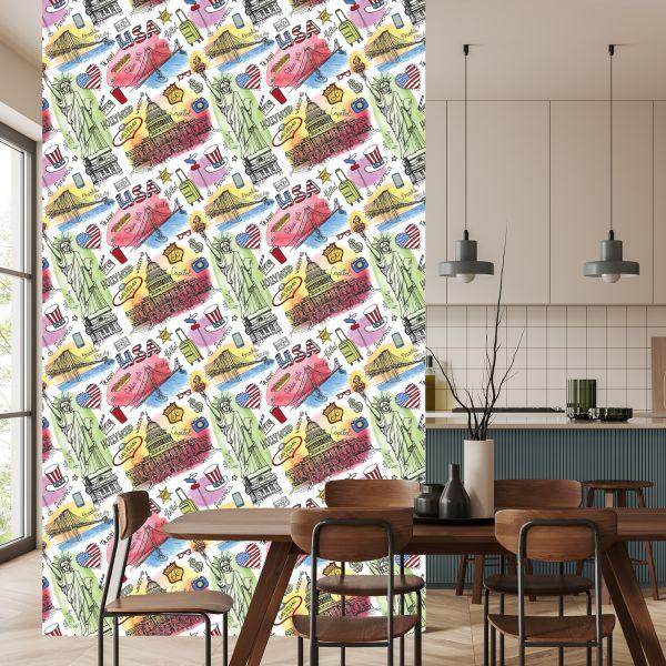 Behang Attracties In De Vs - Afbeelding 4