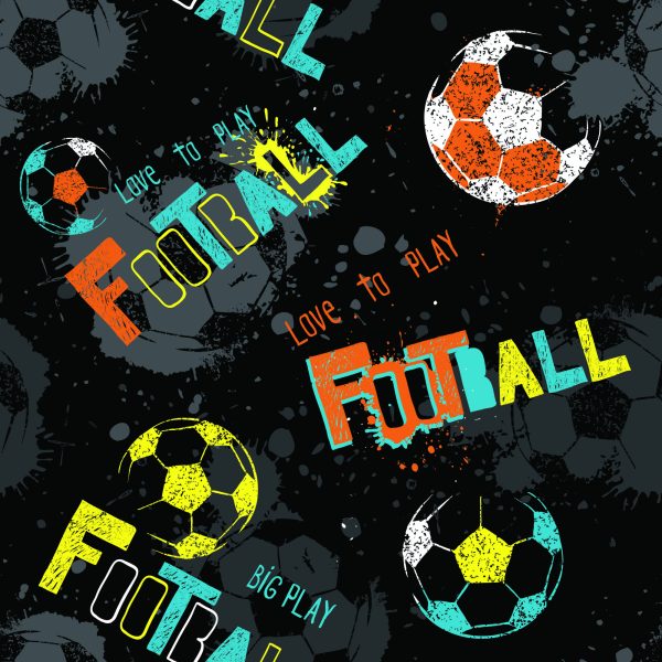 Behang Kleurrijke Voetbal - Afbeelding 2