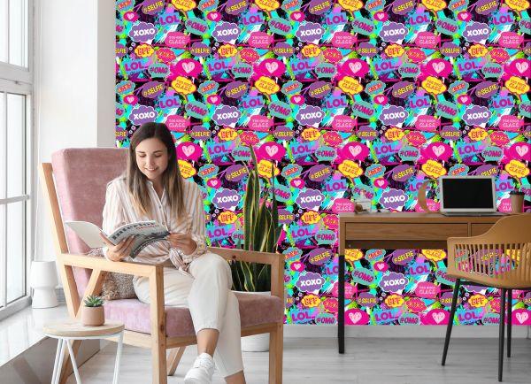 Behang Pop-Art-Chat - Afbeelding 7