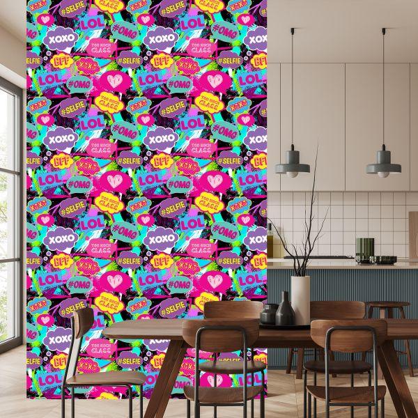 Behang Pop-Art-Chat - Afbeelding 4