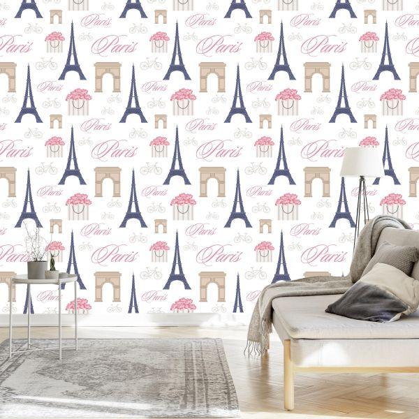Behang Minimalistisch Parijs - Afbeelding 3