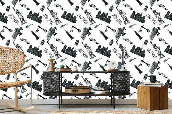 Behang Gebouwen Van New York - Afbeelding 5