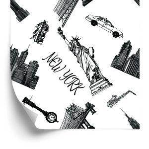 Behang Gebouwen Van New York