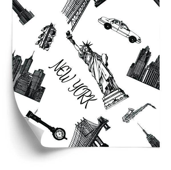 Behang Gebouwen Van New York