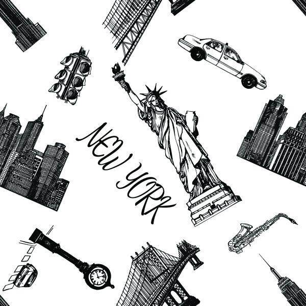 Behang Gebouwen Van New York - Afbeelding 2