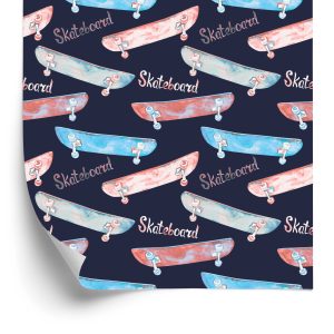 Behang Kleurrijke Skateboards