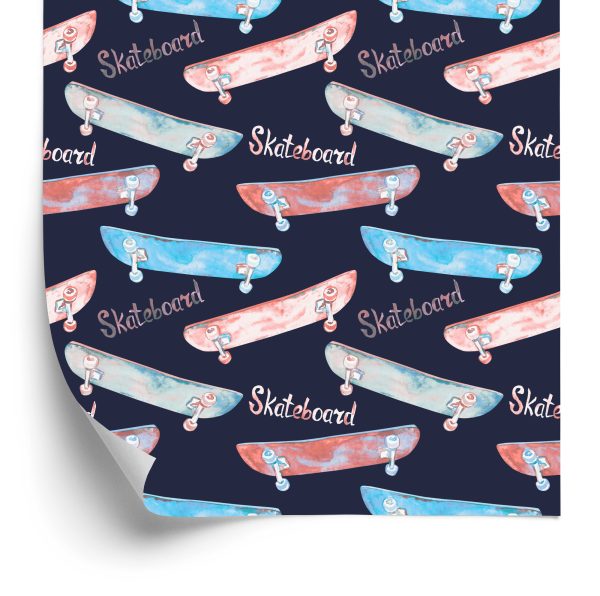 Behang Kleurrijke Skateboards