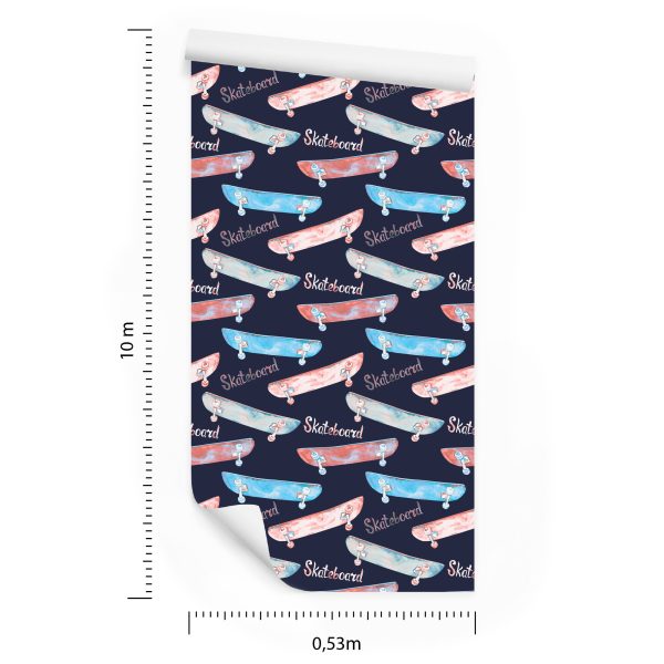 Behang Kleurrijke Skateboards - Afbeelding 8