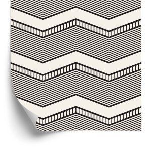 Behang Geometrisch - Retro Zigzag
