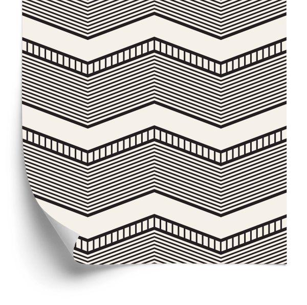 Behang Geometrisch - Retro Zigzag
