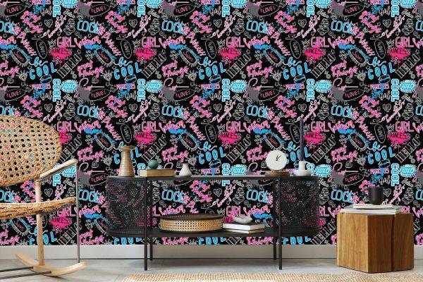 Behang Slogans Voor Meisjes - Afbeelding 5