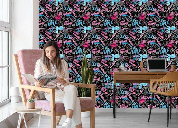 Behang Slogans Voor Meisjes - Afbeelding 7