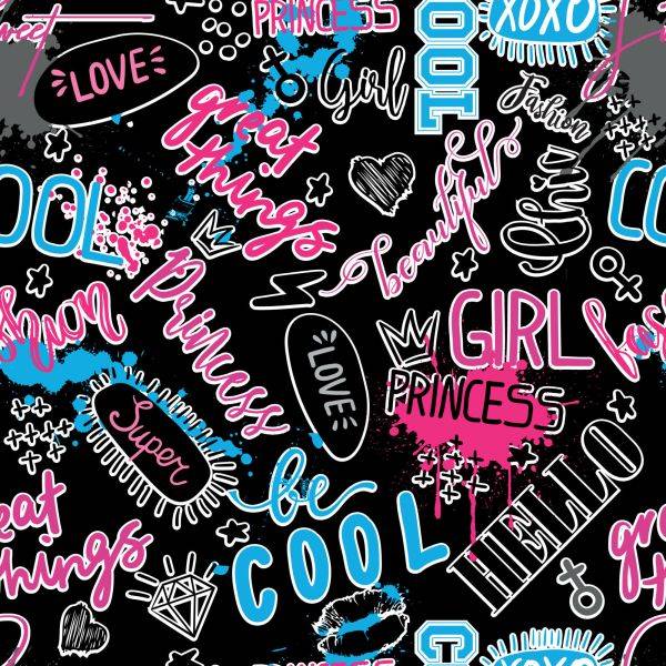 Behang Slogans Voor Meisjes - Afbeelding 2