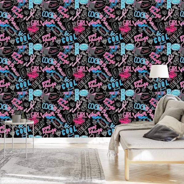Behang Slogans Voor Meisjes - Afbeelding 3