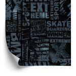 Behang Skater Typografie