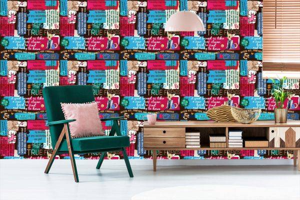 Behang Teddyberen Met Typografie - Afbeelding 6