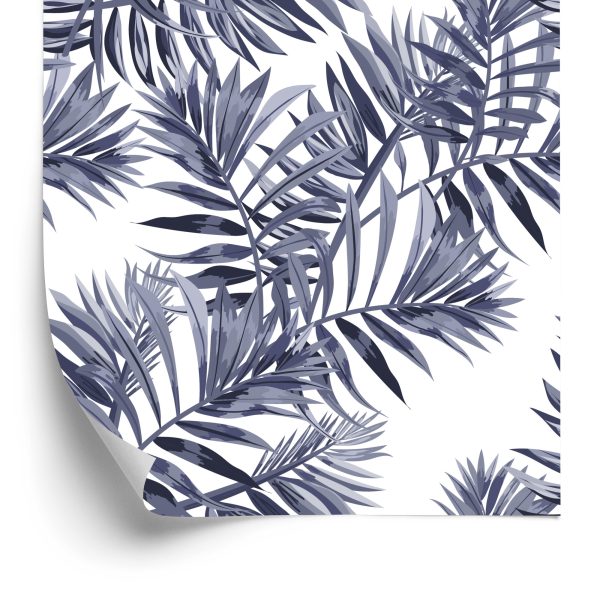 Behang Vintage Exotische Bladeren