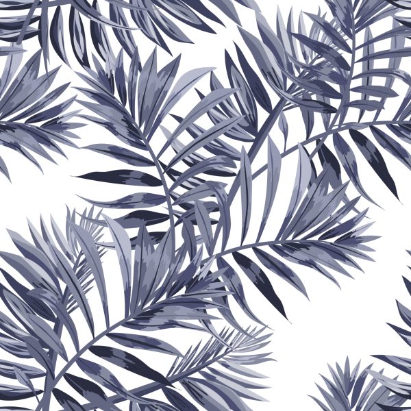 Behang Vintage Exotische Bladeren - Afbeelding 2