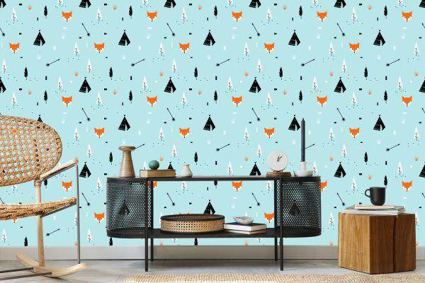 Behang Tipi Vossen - Afbeelding 5