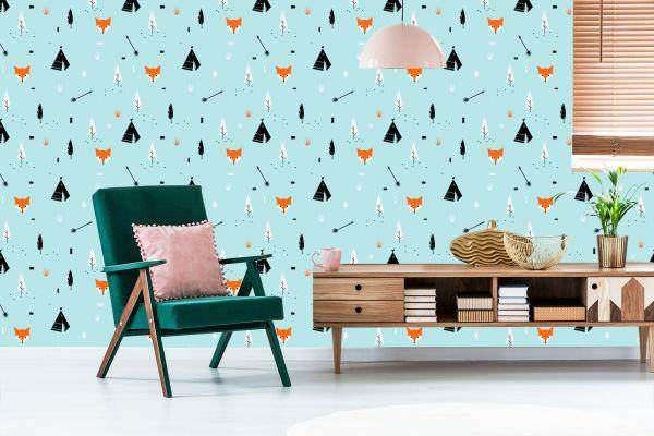 Behang Tipi Vossen - Afbeelding 6