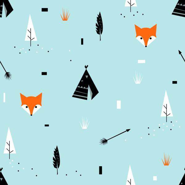 Behang Tipi Vossen - Afbeelding 2