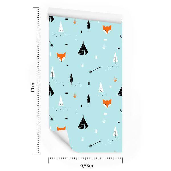 Behang Tipi Vossen - Afbeelding 8
