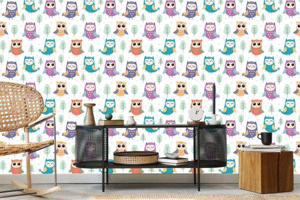 Behang Voor Kinderen - Happy Owls - Afbeelding 5
