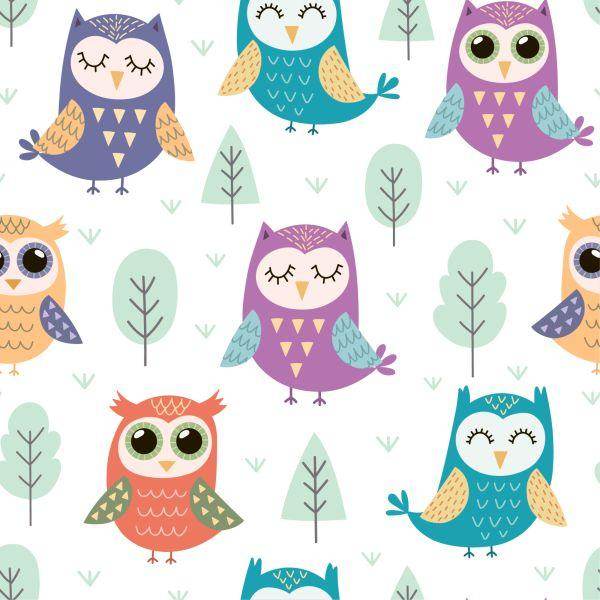 Behang Voor Kinderen - Happy Owls - Afbeelding 2