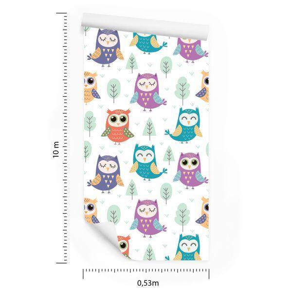 Behang Voor Kinderen - Happy Owls - Afbeelding 8