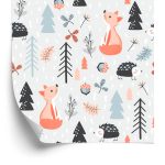 Behang Een Vos Met Een Egel In Het Bos