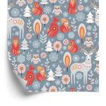 Behang Winterbos En Dieren