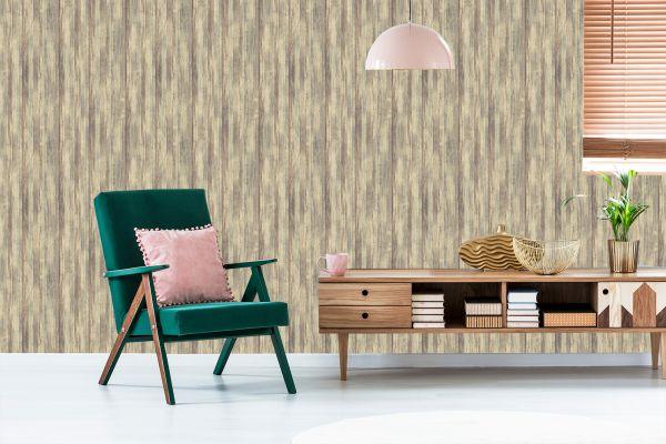 Behang Modern Houten Patroon - Afbeelding 6