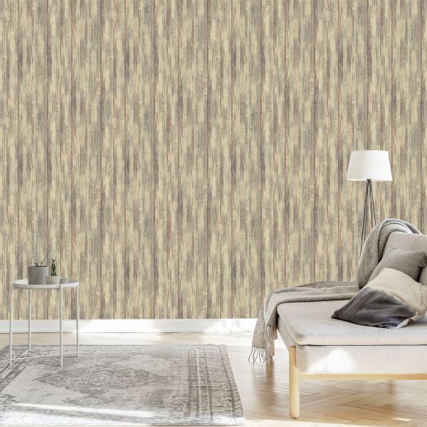 Behang Modern Houten Patroon - Afbeelding 3