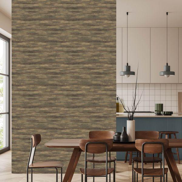 Behang Kleurrijk Horizontaal Houten Patroon - Afbeelding 4