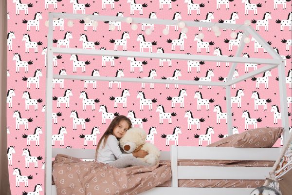 Behang Voor Kinderen - Eenhoorns In De Sterren - Afbeelding 7