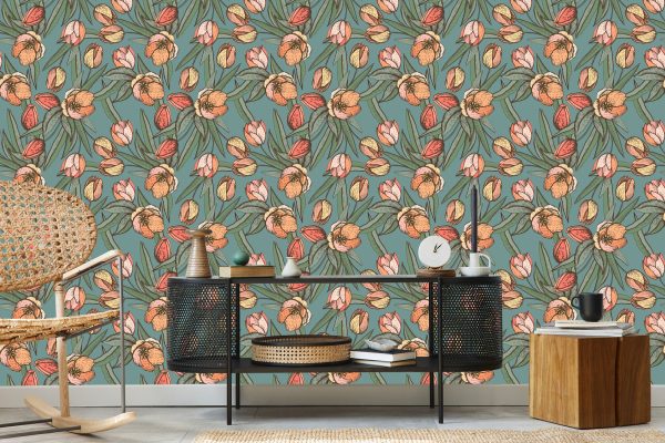 Behang Lente Tulpen - Afbeelding 5