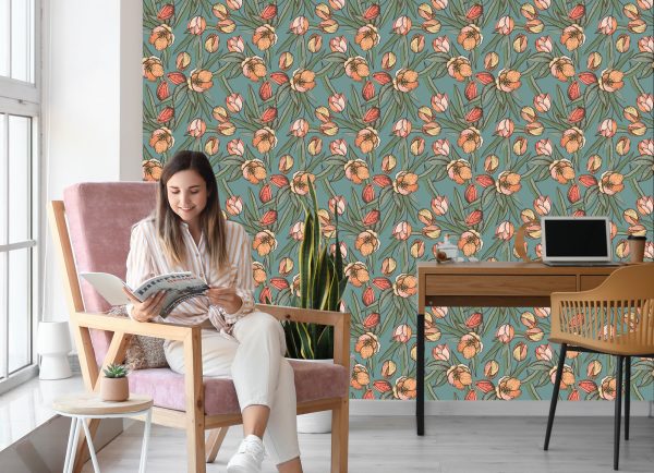 Behang Lente Tulpen - Afbeelding 7