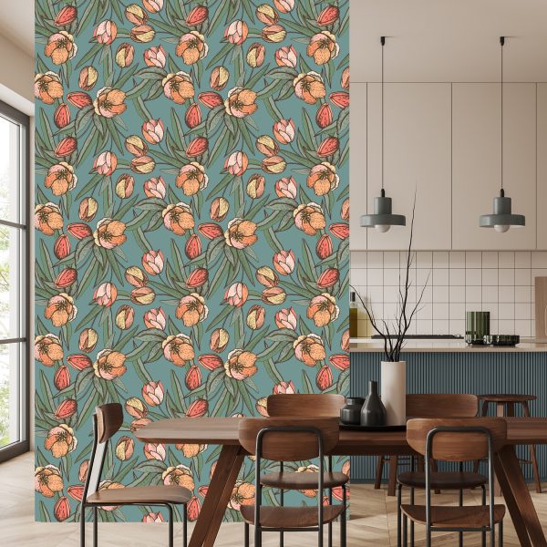 Behang Lente Tulpen - Afbeelding 4