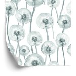 Behang Paardebloemen Geschilderd Met Waterverf