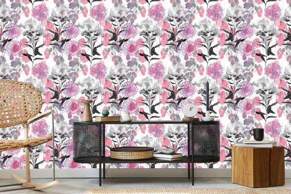 Behang Paardebloemen Met Kruiden - Afbeelding 5