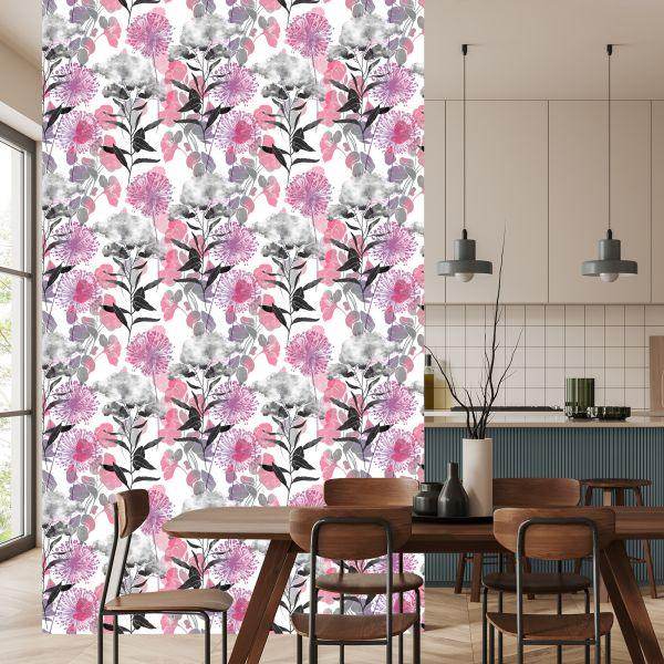 Behang Paardebloemen Met Kruiden - Afbeelding 4