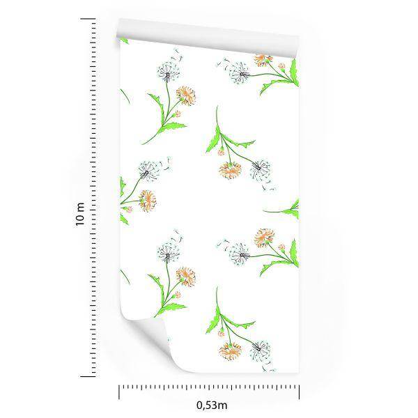 Behang Kleurrijke Paardebloemen - Afbeelding 8