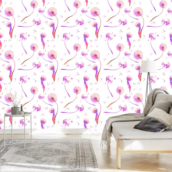 Behang Zomer Paardebloemen - Afbeelding 3