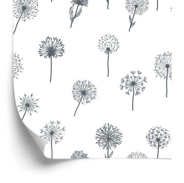 Behang Paardebloem Met Veldbloemen