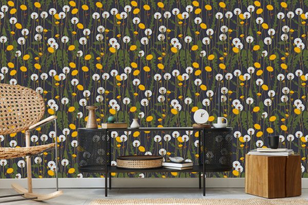 Behang Bloeiende Paardebloemen - Afbeelding 5